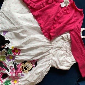 Disney Minnie dress/Gymboree cardigan